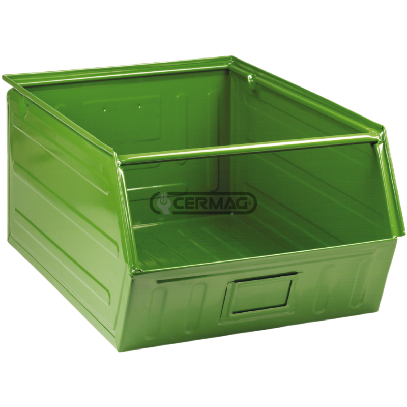Stapelbarer Metallbehälter Abmessungen BxTxH 460x720x300 mm KOMPATIBEL - 62415