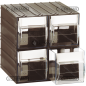 Cómoda modular con 4 cajones L 101 - P 198 - H 103 mm COMPATIBLE - 62419