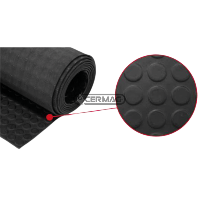 Rubber mat Length 10 m Surface Circular bubbles COMPATIBLE - 65375