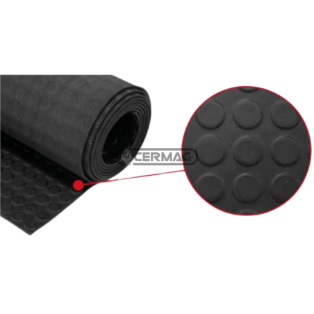 Tappeto in gomma Lunghezza 10 m Superficie Bolle circolari COMPATIBILE - 65375 | NewgardenAgri.com
