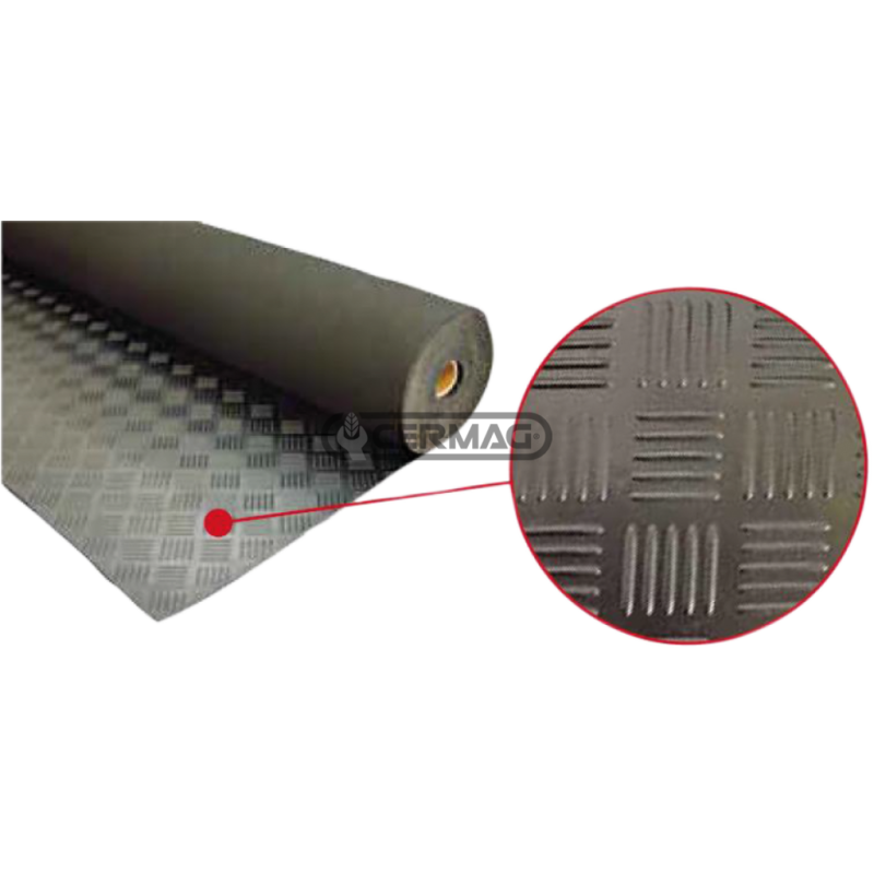 Rubber mat Length 10 m Surface Grid profile COMPATIBLE - 65376