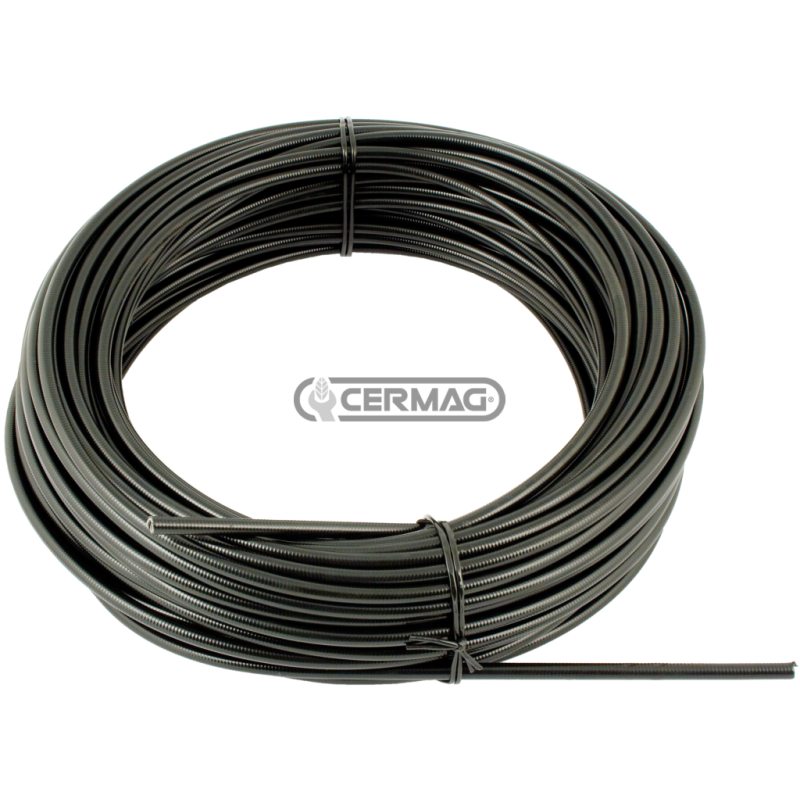 Guaina flessibile ricoperta in Vipla Ø Fune 1,2 ÷ 1,6 mm Lunghezza 50 m COMPATIBILE - 60042