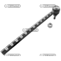 Steering tie rod 180 ° rotation Rod diameter 20 mm with 13 notches COMPATIBLE - 62202