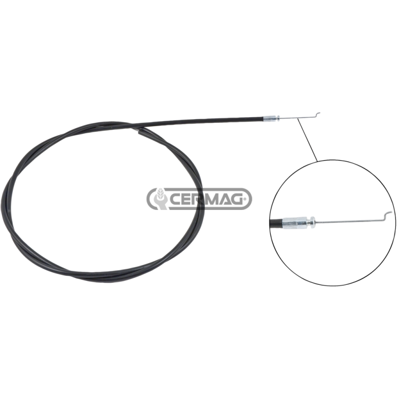 Cavo acceleratore con guaina Diametro cavo 1,5 mm Lunghezza cavo 1700 mm COMPATIBILE - 62444