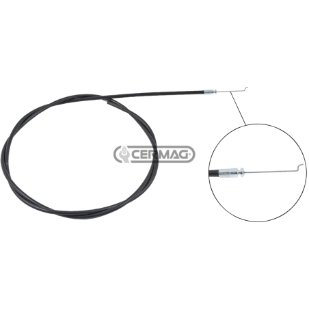 Câble d'accélérateur avec gaine Diamètre du câble 1,5 mm Longueur du câble 1700 mm COMPATIBLE - 62444 | NewgardenAgri.com