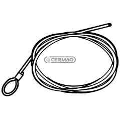 Cavo freno con testa a cappio Ø 3 mm Lunghezza 1500 mm COMPATIBILE - 60671 | NewgardenAgri.com