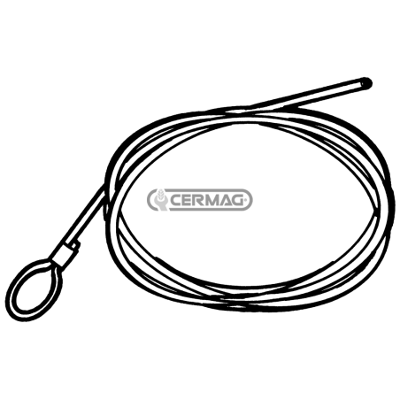 Câble de frein avec tête en boucle Ø 3 mm Longueur 1500 mm COMPATIBLE - 60671 | NewgardenAgri.com