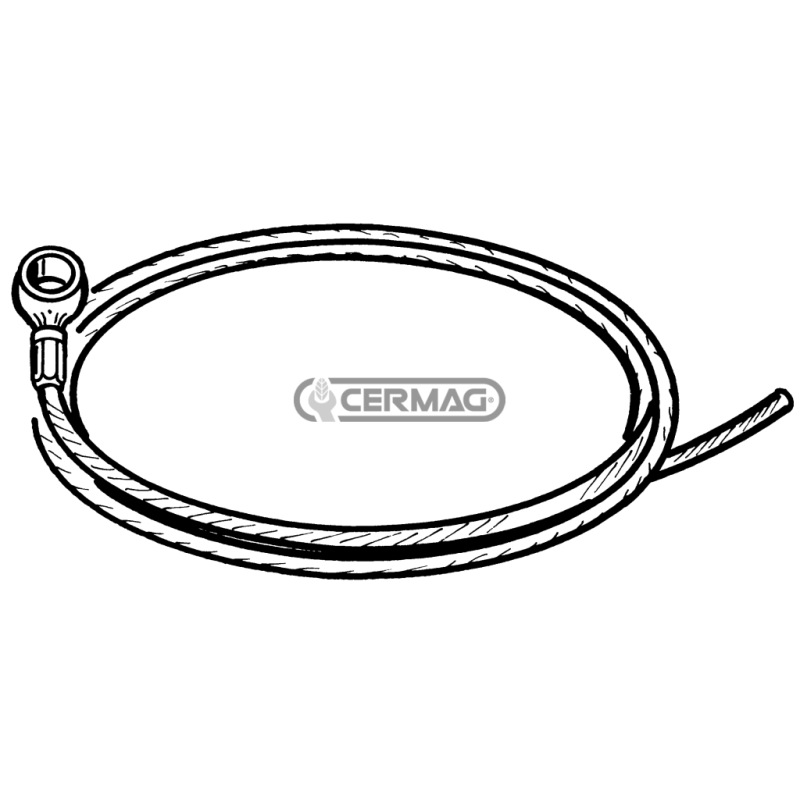 Cable with eyelet for brake and differential Length 3000 mm Diameter 1.9 mm COMPATIBLE - 65219