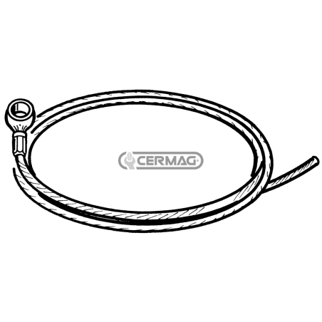 Câble avec œillet pour frein et différentiel Longueur 3000 mm Diamètre 1,9 mm COMPATIBLE - 65219 | NewgardenAgri.com