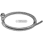 Cable with eyelet for brake and differential Length 3000 mm Diameter 2.5 mm COMPATIBLE - 65222