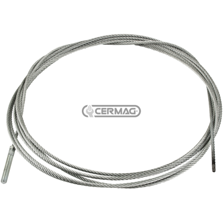 Cable palanca de freno Ø 5 mm Longitud 7000 mm Rosca M12 COMPATIBLE - 64029 | NewgardenAgri.com