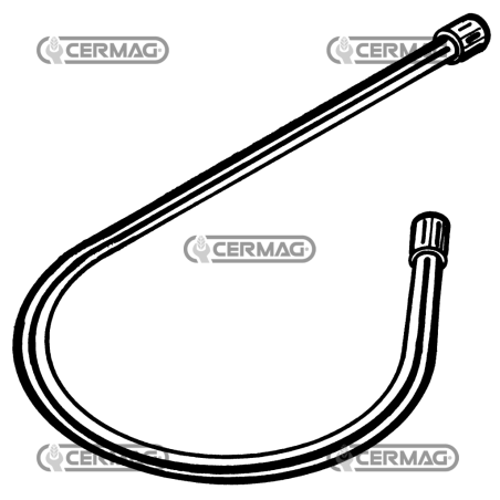 Flexible sheath Ø Rope 2.5 ÷ 3 mm Length 2000 mm COMPATIBLE - 64451 | NewgardenAgri.com