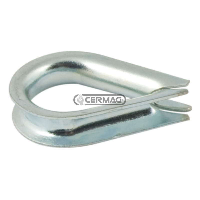 Verzinkte Kausche Seildurchmesser 8 mm KOMPATIBEL - 60069