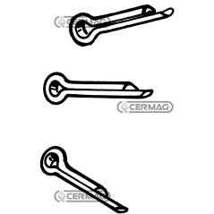 Cotter pin Size 1x20 mm COMPATIBLE - 61302 | NewgardenAgri.com