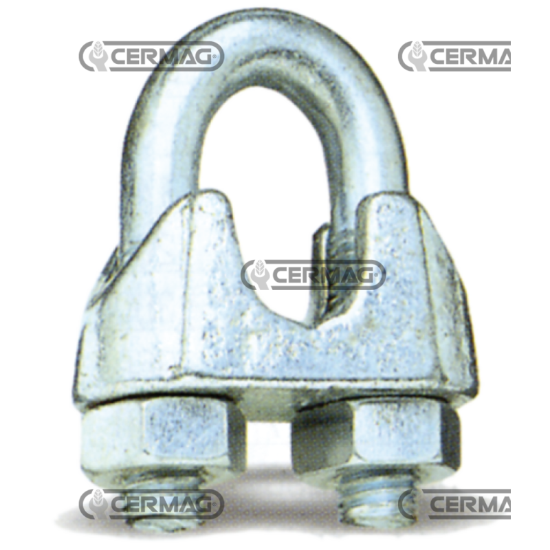 Abrazadera con perno en U galvanizada Tamaño 10 mm Diámetro de la cuerda 8 - 10 mm COMPATIBLE - 60097