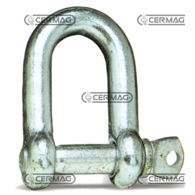Galvanized shackle Size 8 mm Working load 250 kg COMPATIBLE - 60261