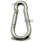 Galvanized fireman's carabiner Size 10x100 Working load 900 kg COMPATIBLE - 60768