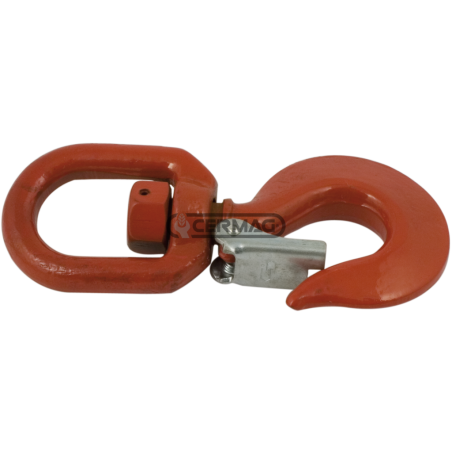 Crochet émerillon carbone avec dispositif de sécurité Charge 3000 kg COMPATIBLE - 61932 | NewgardenAgri.com
