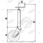Half-shaft with semi-automatic tilting and locking for AMA trailer