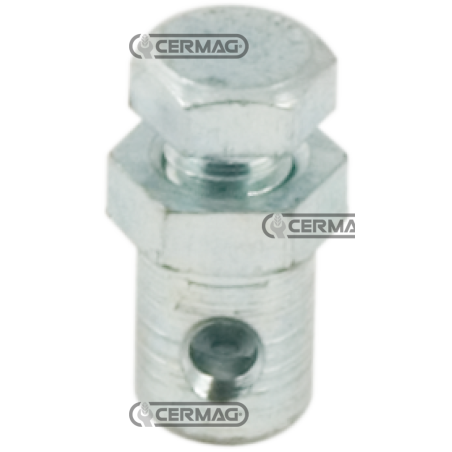 Abrazadera hexagonal con pad y tornillo con cabeza Diámetro del cable 2 mm COMPATIBLE - 62991 | NewgardenAgri.com