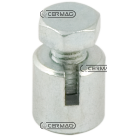 Morsetto fresato con vite in testa Diametro cavo 2 mm COMPATIBILE - 60075 | NewgardenAgri.com