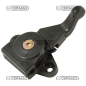 MANETTINO ACCELERATORE A BASE PIANA CON PIASTRINA NYLON COMPATIBILE - 60121