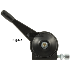 MANGO DE ACELERADOR DE NYLON DERECHO E IZQUIERDO CON VÁSTAGO RECTO PARA TRACTOR COMPATIBLE - 60114 | NewgardenAgri.com