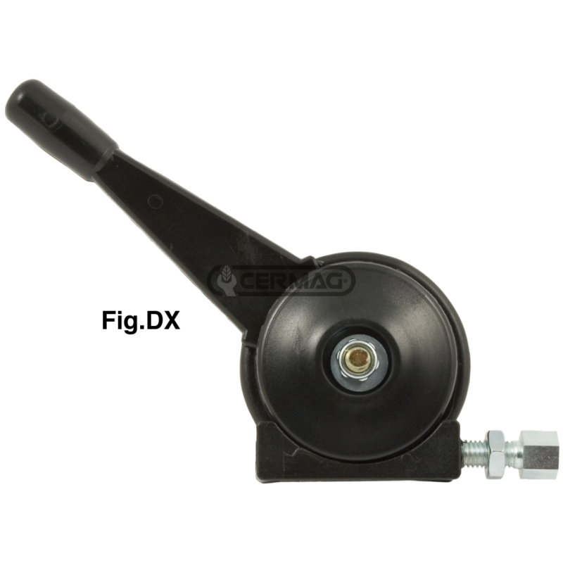 POIGNÉE D'ACCÉLÉRATEUR DROITE ET GAUCHE EN NYLON AVEC TIGE DROITE POUR TRACTEUR COMPATIBLE - 60114