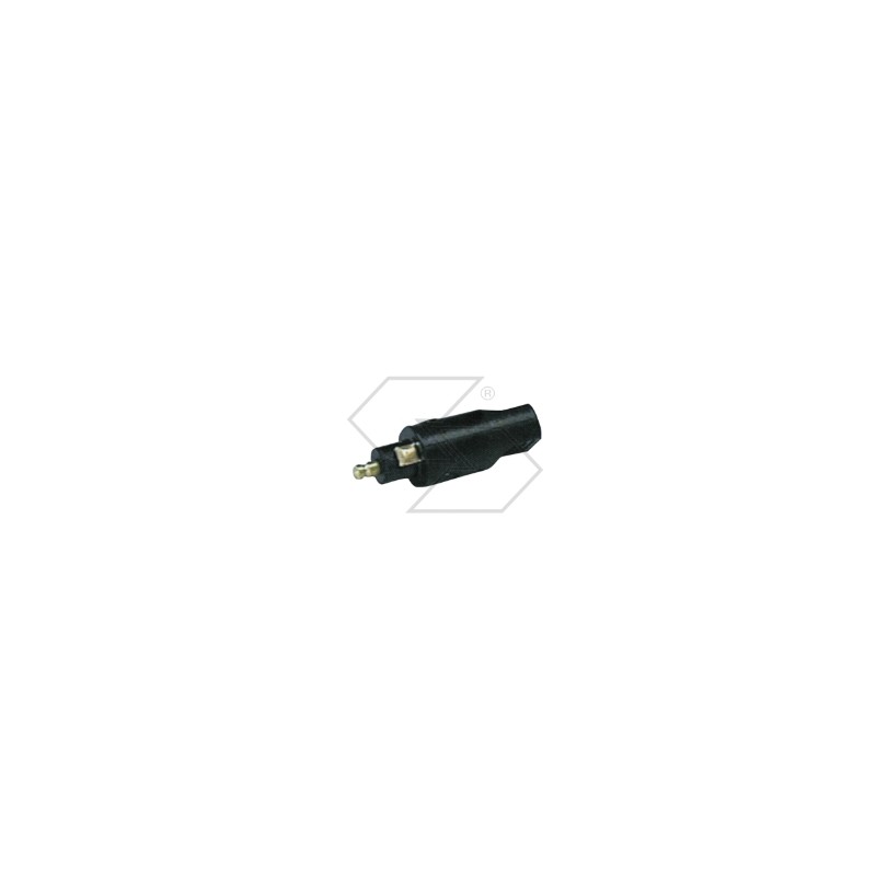 Conector macho bipolar para baliza de tractor agrícola