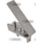 COMPATIBLE ALUMINUM ACCELERATOR PEDAL - 61711