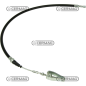 Câble de commande d'embrayage prise de force Longueur 940 mm COMPATIBLE - 65312