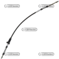 Câble de commande de vitesse Longueur 810 mm COMPATIBLE - 82006920C