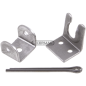 Complete galvanized attachment plate for items 60126 COMPATIBLE - 65402