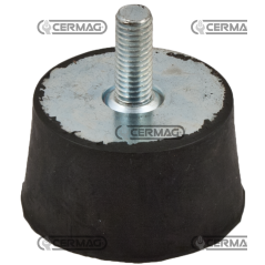 Spezieller kegelstumpfförmiger Schwingungsdämpfer Höhe 25 mm Gewinde M10x17 KOMPATIBEL - 60689 | NewgardenAgri.com