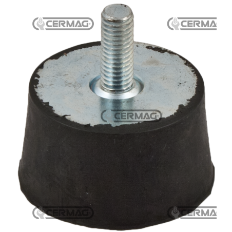 Spezieller kegelstumpfförmiger Schwingungsdämpfer Höhe 25 mm Gewinde M10x17 KOMPATIBEL - 60689 | NewgardenAgri.com