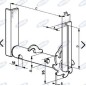 Left-hand winch type for trailer and tank AMA 03533