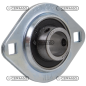 Soporte rodamientos con brida de chapa de 2 orificios Serie SBPFL Diámetro 17 mm COMPATIBLE - 64648