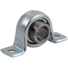 Supporto cuscinetto diritto in lamiera Serie SBPP Diametro 15 mm COMPATIBILE - 64659 | NewgardenAgri.com