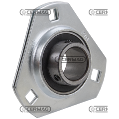 Supporto triangolare in lamiera con cuscinetto Serie SBPFD - SBPFT Diametro 20 mm COMPATIBILE - 64667 | NewgardenAgri.com