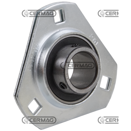 Supporto triangolare in lamiera con cuscinetto Serie SBPFD - SBPFT Diametro 30 mm COMPATIBILE - 64669 | NewgardenAgri.com