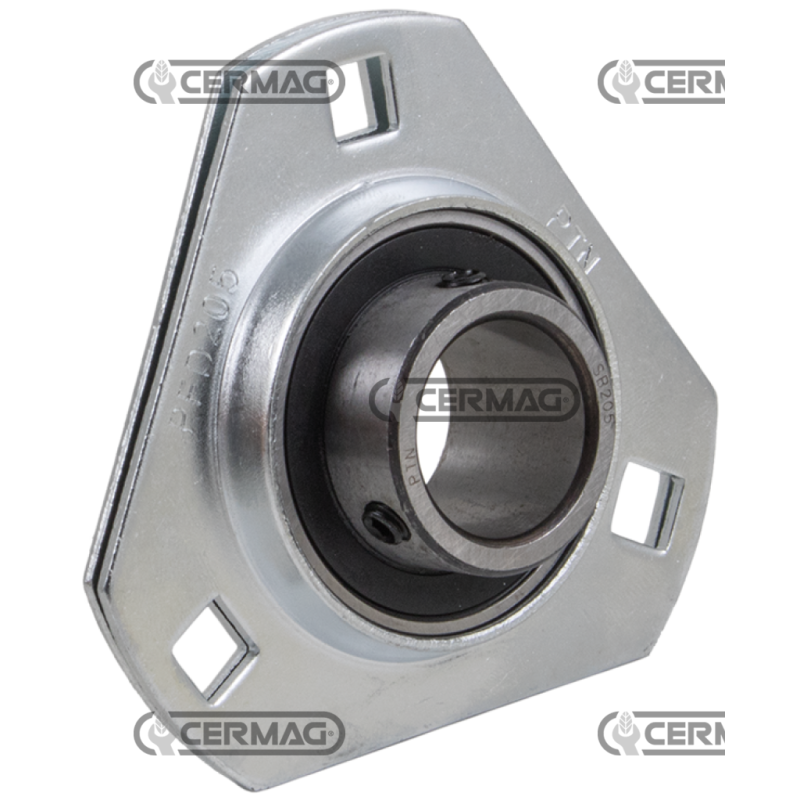 Support triangulaire en tôle avec roulement Série SBPFD - SBPFT Diamètre 35 mm COMPATIBLE - 64670 Support triangulaire en tôle avec roulement Série SBPFD - SBPFT Diamètre 35 mm COMPATIBLE - 64670