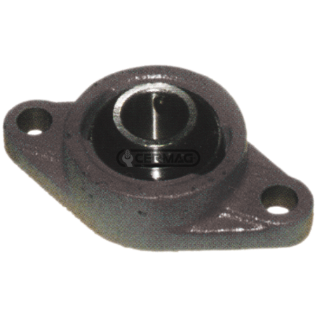 Self-aligning bearing support with flange UCFL Series Diameter 25 mm COMPATIBLE - 62468 | NewgardenAgri.com