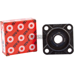 Supporto cuscinetto autoallineante con flangia quadra Serie UCF Diametro 40 mm COMPATIBILE - 63978 | NewgardenAgri.com