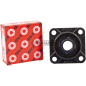 Self-aligning bearing support with square flange UCF Series Diameter 55 mm COMPATIBLE - 63981