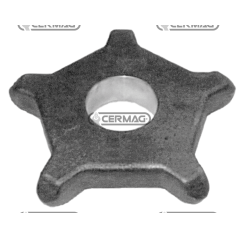 PIÑÓN IMPULSOR DE ACERO PASO 80 - 5 DIENTES COMPATIBLES - 62918 | NewgardenAgri.com
