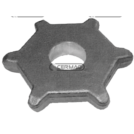 PIÑÓN IMPULSOR DE ACERO PASO 80 - 6 DIENTES COMPATIBLES - 62919 | NewgardenAgri.com