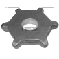 PIGNONE DI TRAINO IN ACCIAIO PASSO 80 - 6 DENTI COMPATIBILE - 62919