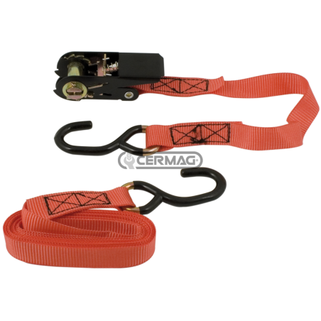 Sangle d'arrimage type Hobby avec 2 crochets et tendeur COMPATIBLE - 61874 | NewgardenAgri.com