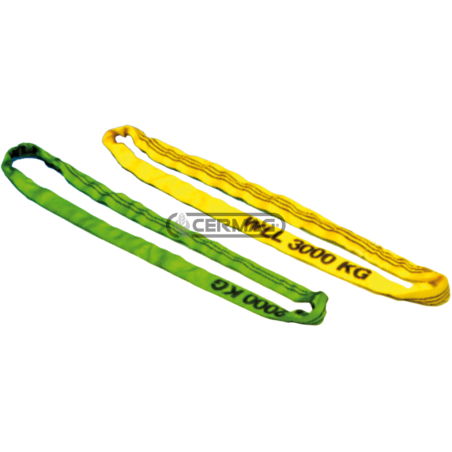 BANDES RONDES POLYESTER AVEC ANNEAU FERMÉ COMPATIBLE "ÉLINGUES RONDES" - 63079 | NewgardenAgri.com