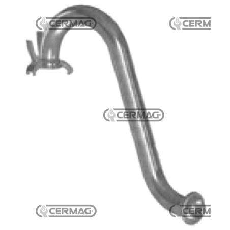 CUELLO DE CISNE GALVANIZADO CON RÓTULAS COMPATIBLES - 64724 | NewgardenAgri.com